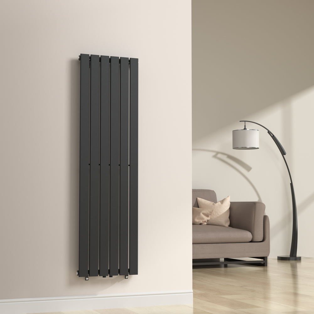 Designový radiátor Nore černý 160x45cm jednovrstvý 790W [neu.haus]