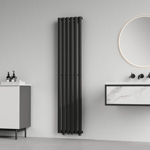 Designový trubkový radiátor Nore černý 160x36cm Jednovrstvý 636W [neu.haus]