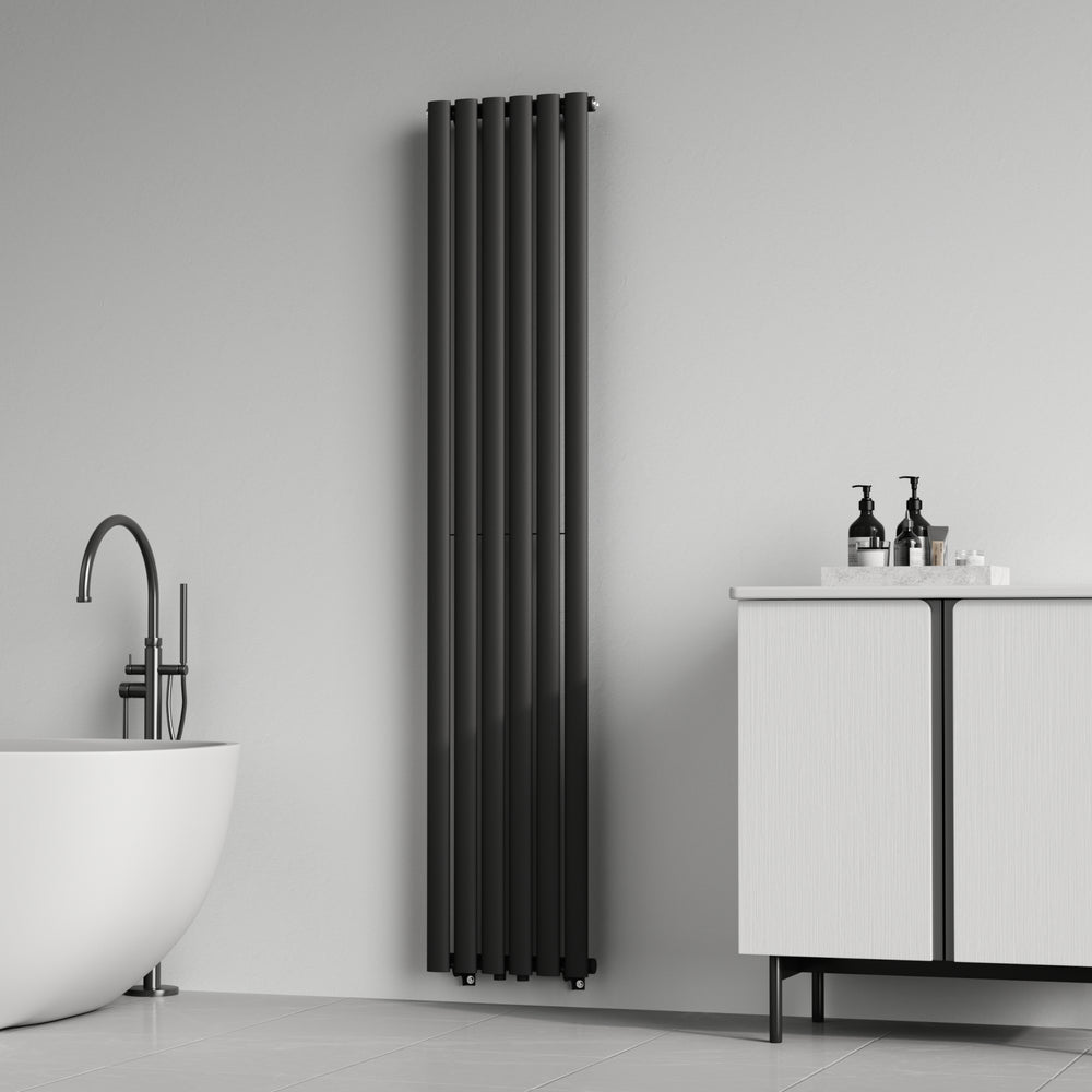 Design radiátor Nore černý 180x36cm jednovrstvý 707W [neu.haus]