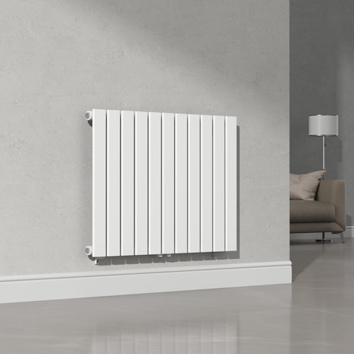 Designový radiátor Nore bílý 60x80cm jednovrstvý 616W [neu.haus]