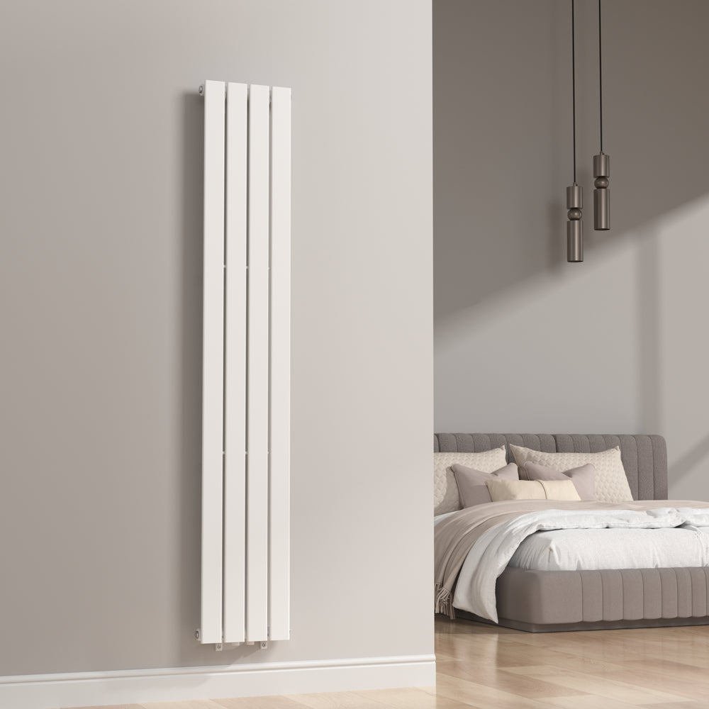 Designový radiátor Nore bílý 180x30cm jednovrstvý 598W [neu.haus]