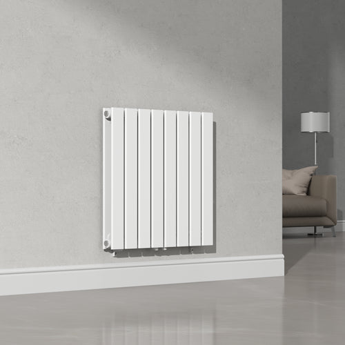 Designový radiátor Nore bílý 60x60cm dvojitá vrstva 809W [neu.haus]