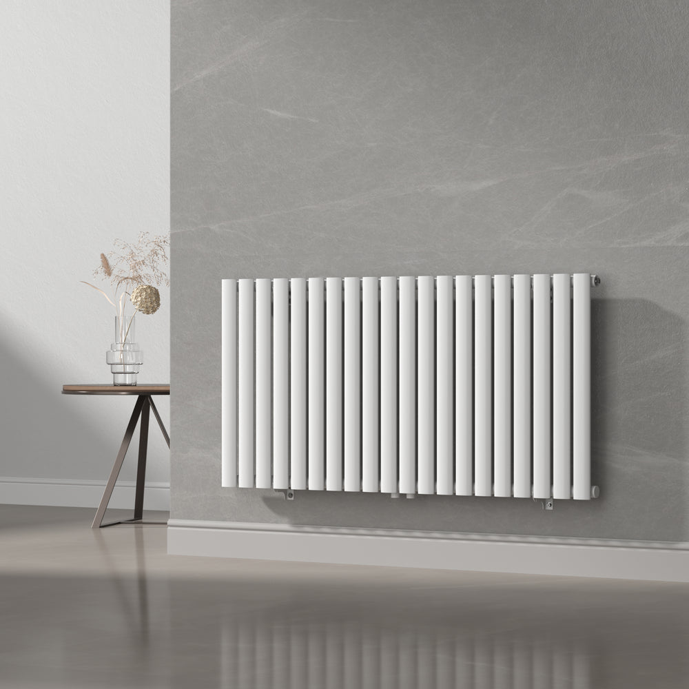 Designový trubkový radiátor Nore bílý 60x120cm jednovrstvý 857W [neu.haus]
