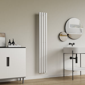 Designový trubkový radiátor Nore bílý 160x24cm jednovrstvý 438W [neu.haus]