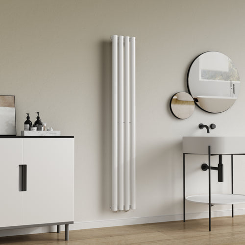 Designový trubkový radiátor Nore bílý 160x24cm jednovrstvý 438W [neu.haus]