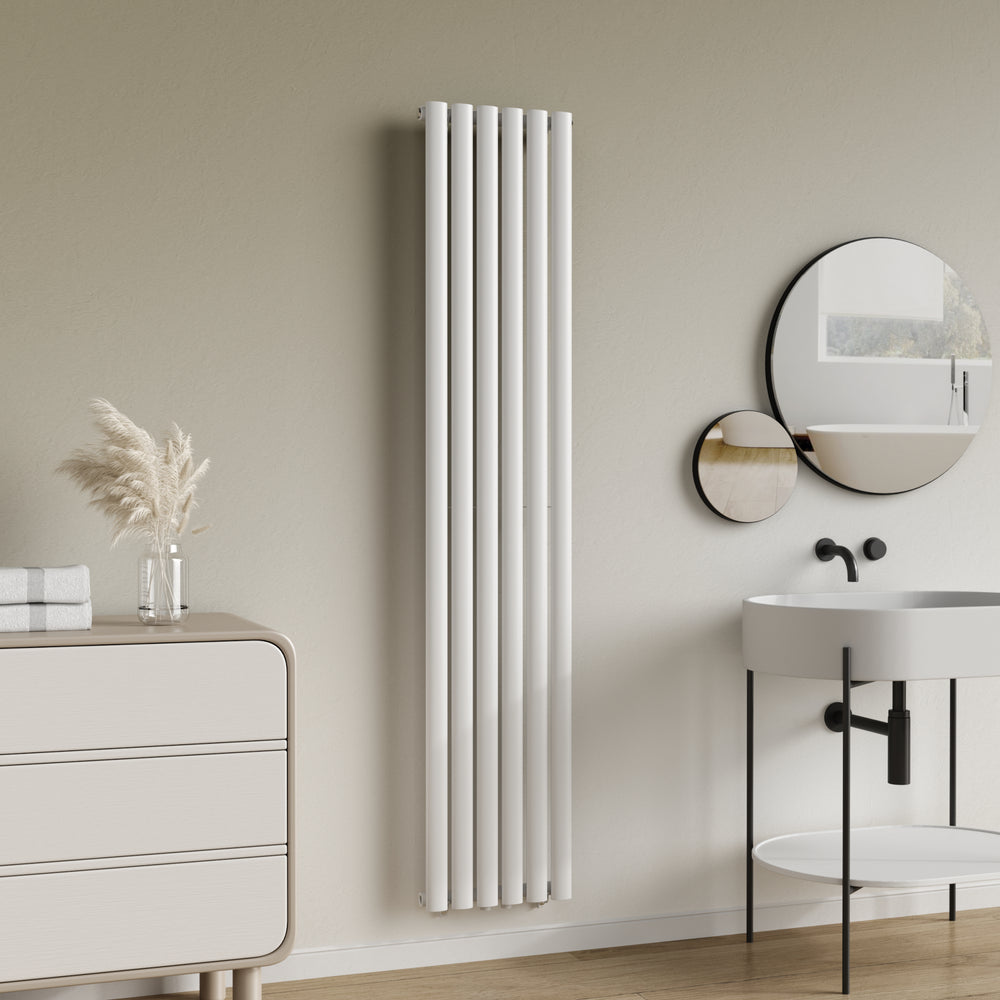 Designový trubkový radiátor Nore bílý 180x36cm jednovrstvý 707W [neu.haus]