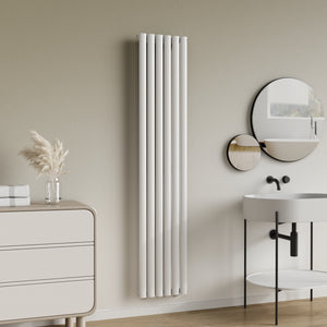 Designový trubkový radiátor Nore bílý 180x36cm jednovrstvý 707W [neu.haus]