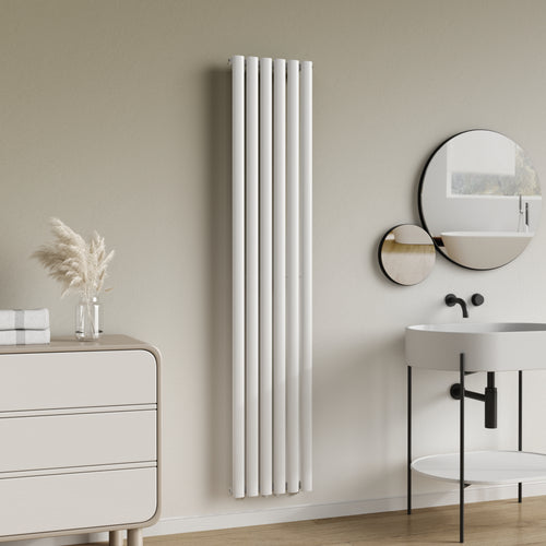 Designový trubkový radiátor Nore bílý 180x36cm jednovrstvý 707W [neu.haus]