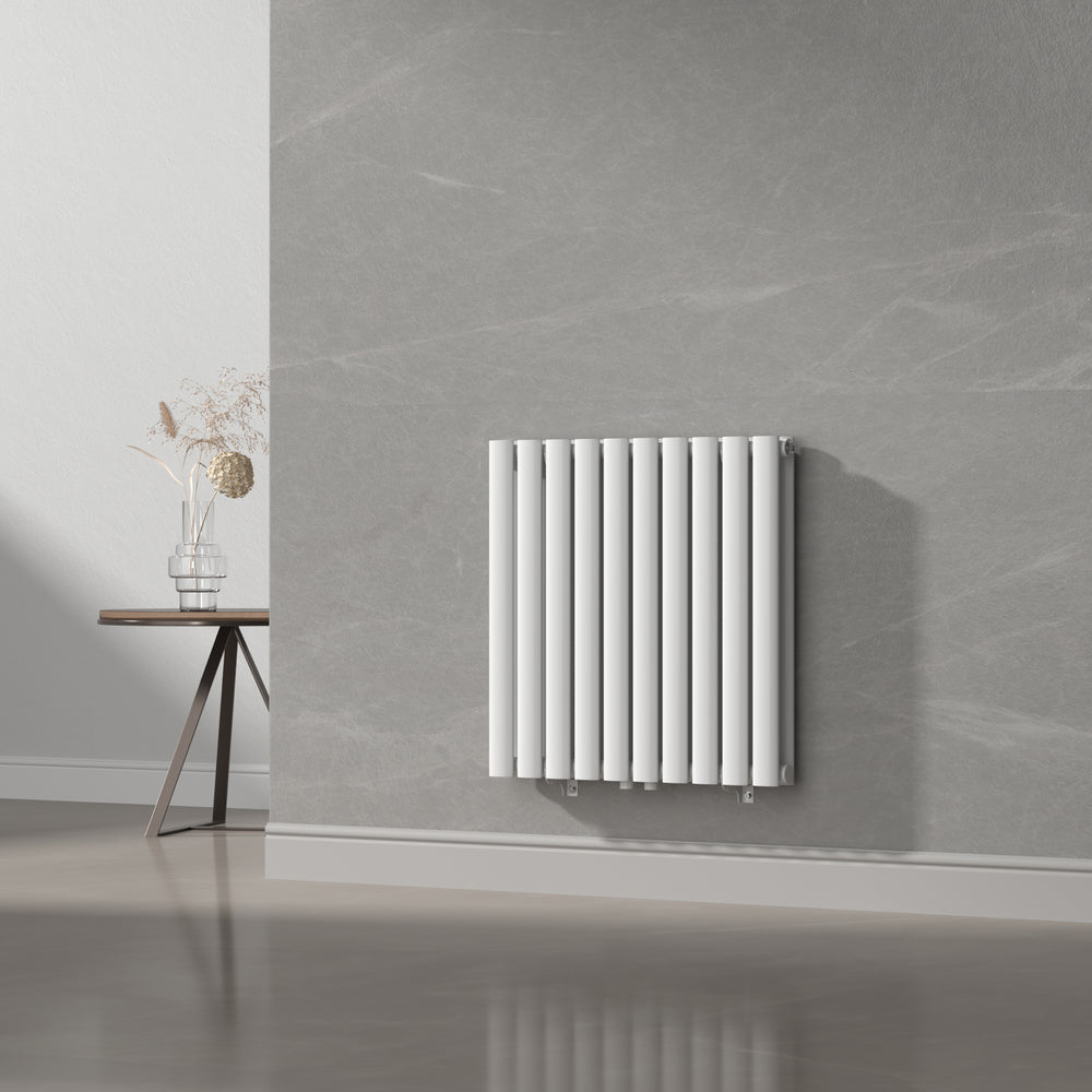 Designový trubkový radiátor Nore bílý 60x60cm dvouvrstvý 800W [neu.haus]