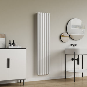 Designový trubkový radiátor Nore bílý 160x36cm dvouvrstvý 1198W [neu.haus]
