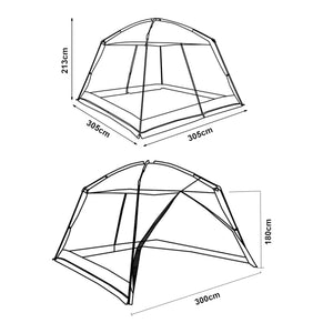 Síťový pavilon Beekdaelen 305x305x213 cm v různých barvách [pro.tec]