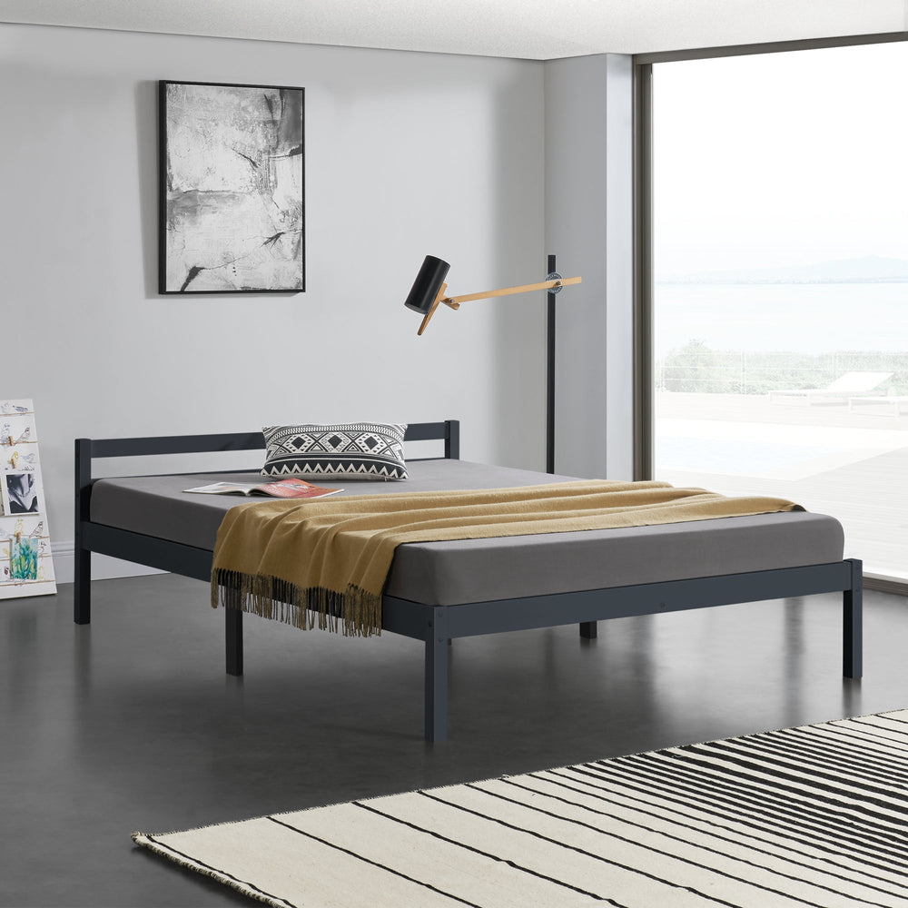 Holzbett Nakkila versch. Farben und Größen en.casa - premiumXL