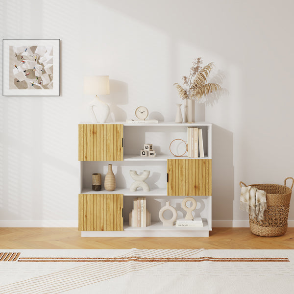Knihovna Verhundar 102x120x30 cm [en.casa]