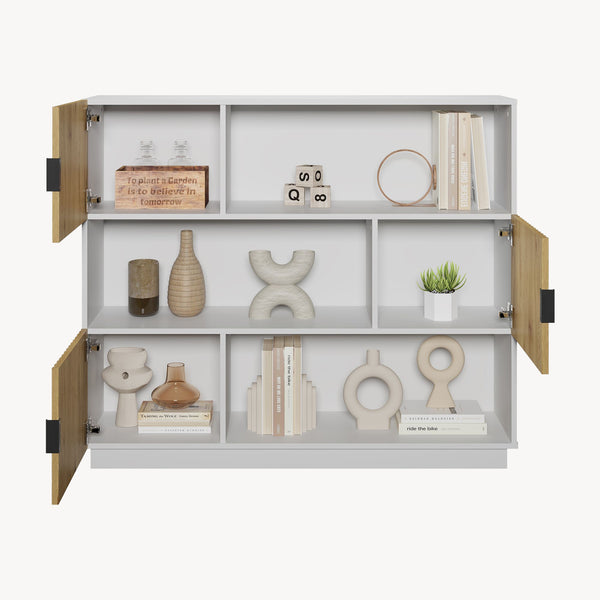 Knihovna Verhundar 102x120x30 cm [en.casa]