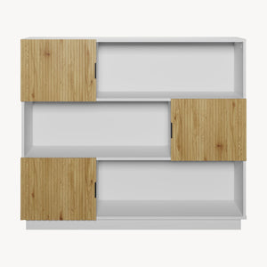 Knihovna Verhundar 102x120x30 cm [en.casa]