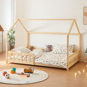 Hausbett Hesel mit Rausfallschutz [en.casa] - premiumXL