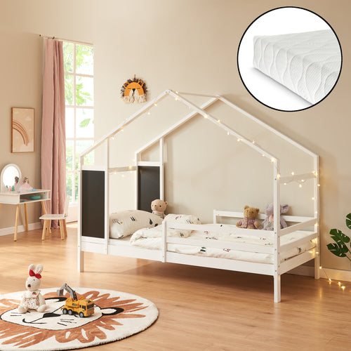 Dětská postel Lorenskog s matrací 90x200 cm v různých barvách [en.casa]
