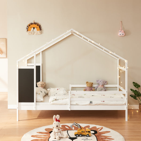 Dětská postel Lorenskog s matrací 90x200 cm v různých barvách [en.casa]