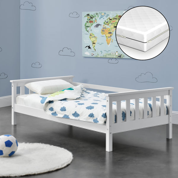 [en.casa] Dětská postel NUUK AAKB-87xx s matrací a roštem
