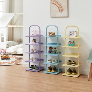 Dětský botník Poytya ocel 96x30x27 cm [en.casa]