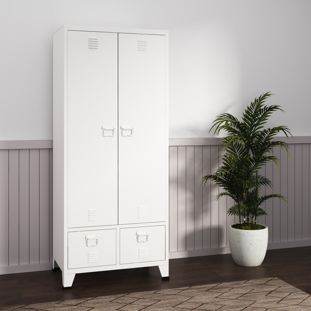 Kleiderschrank Hankasalmi 180x90x40 cm in versch. Farben [en.casa] - premiumXL