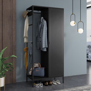 Skříň na oblečení Puumala 180x80x45 cm kov [en.casa]