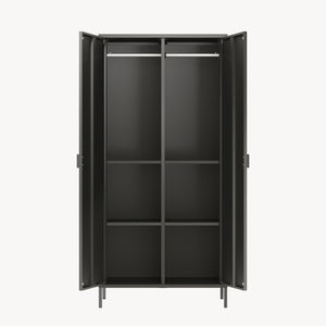 Šatní skříň Esteli 170x80x45 cm ocel [en.casa]
