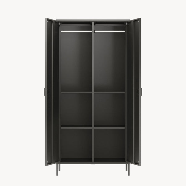 Šatní skříň Esteli 170x80x45 cm ocel [en.casa]