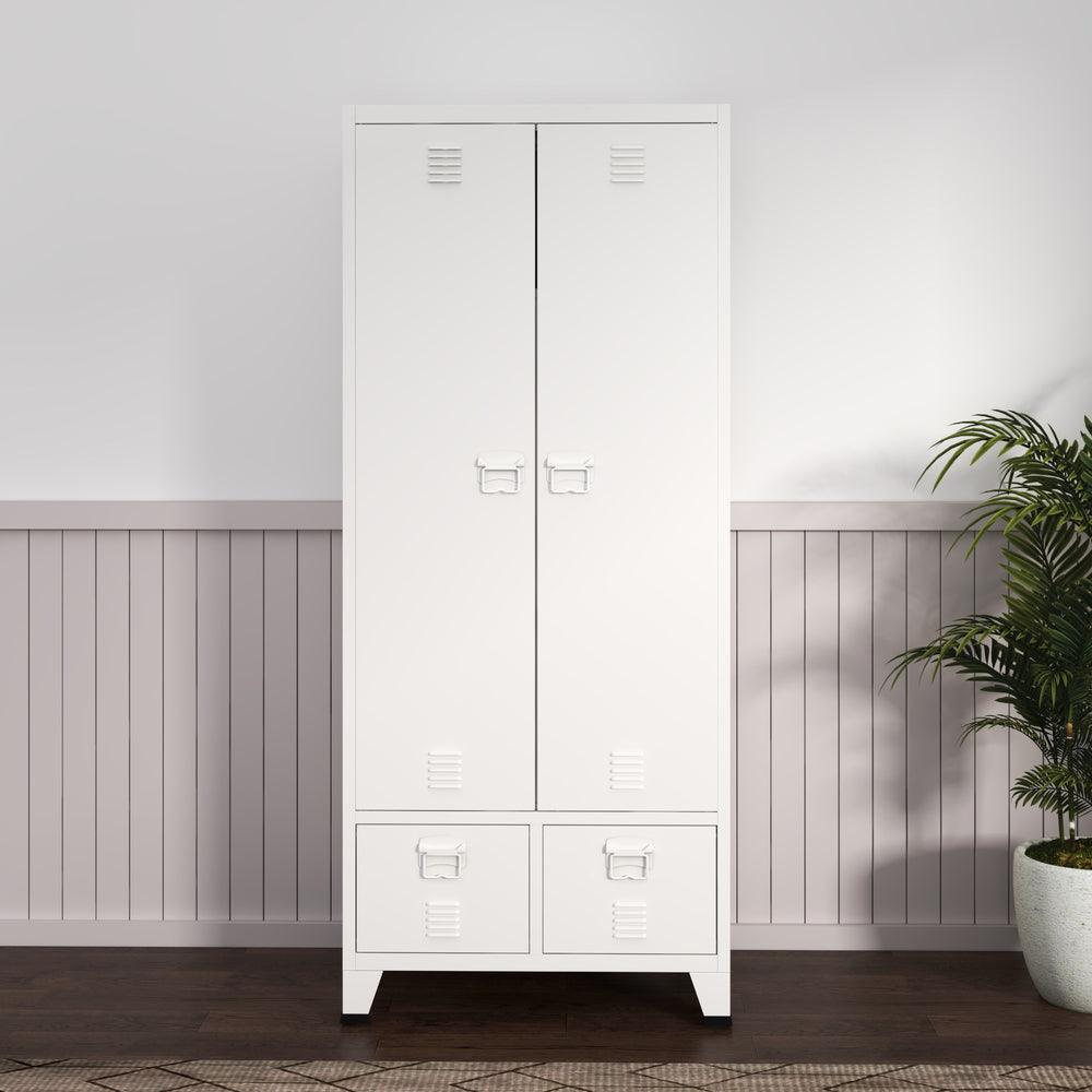 Kleiderschrank Hankasalmi 180x90x40 cm in versch. Farben [en.casa] - premiumXL