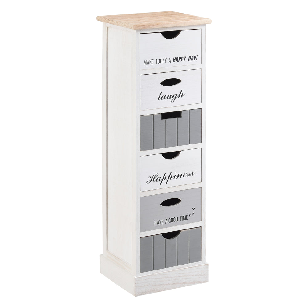 Kommode Salo mit 6 Schubladen 91x29x27cm in versch. Farben [en.casa] - premiumXL