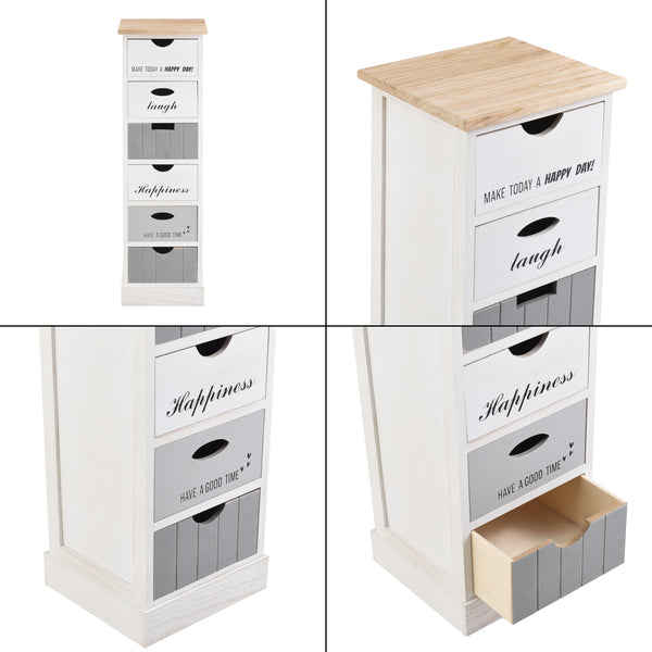 Komoda Salo se 6 zásuvkami 91x29x27cm v různých barvách [en.casa]