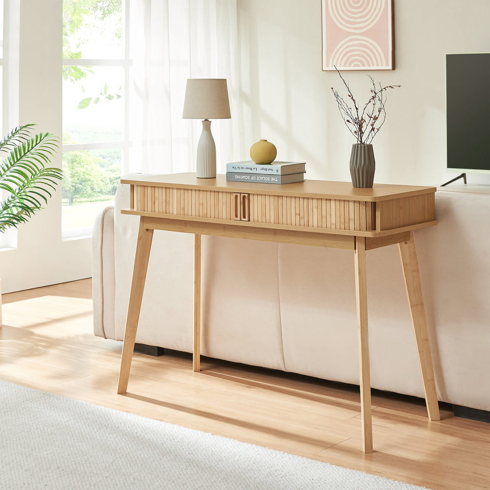 Konzolový stolek Tysvær 110x40x78 cm bambus [en.casa]