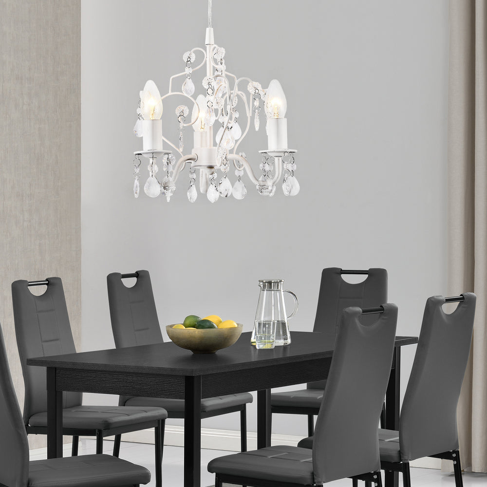 Kronleuchter Luzern 140 cm dreiflammig E14 in versch. Farben Metall Kunststoff lux.pro - premiumXL