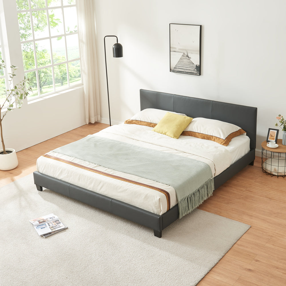 Kunstlederbett mit Matratze Kunstlederbezug Corium - premiumXL