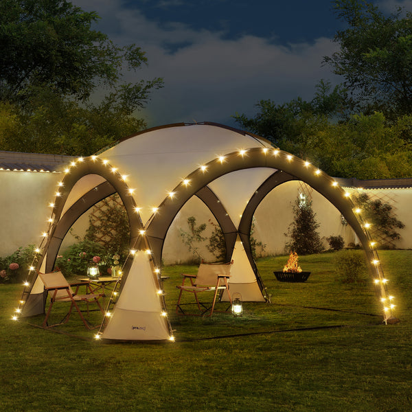 LED pavilon Grästorp párty stan zahradní pavilon v různých barvách [pro.tec]