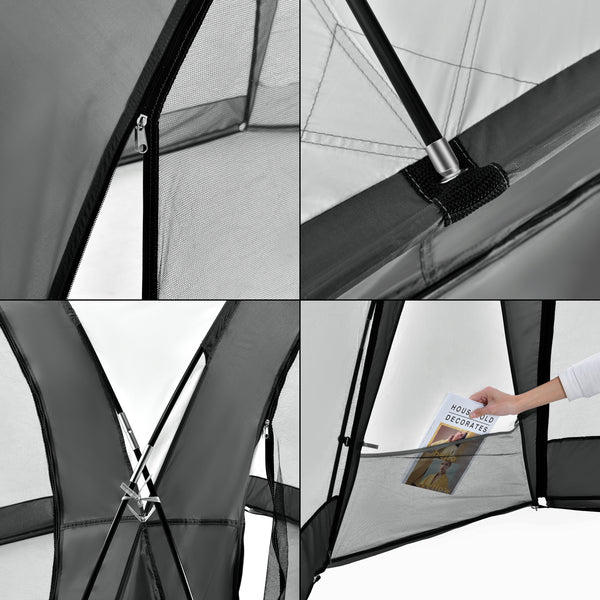 LED pavilon Grästorp párty stan zahradní pavilon v různých barvách [pro.tec]