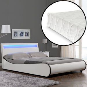 Corium® Čalouněná postel "Valencia" s matrací