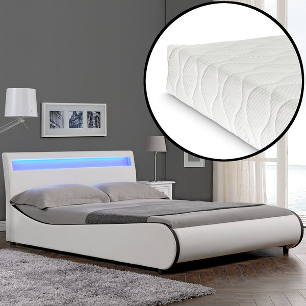 Corium® Čalouněná postel "Valencia" s matrací
