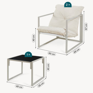 Lounge set Karg 3-dílný [casa.pro]