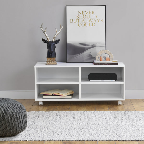 Lowboard na kolečkách Gränne 90x35x41cm v různých barvách [en.casa]
