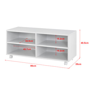 Lowboard na kolečkách Gränne 90x35x41cm v různých barvách [en.casa]