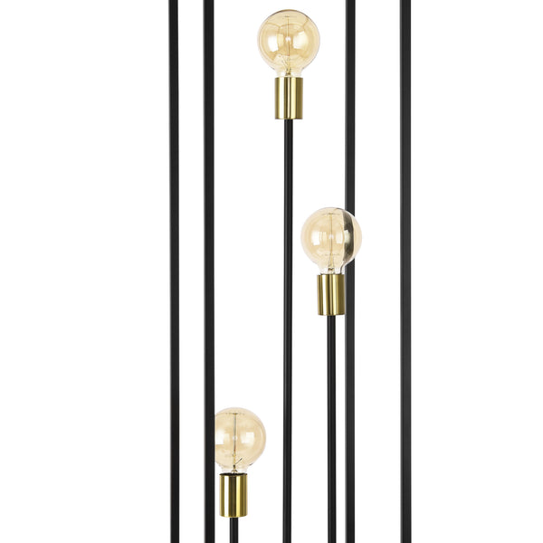 [lux.pro] Stojací lampa "Groningen" 3x E27 kovová