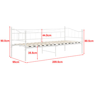 Kovová postel Arjeplog 90x200 cm do 150 kg různé barvy en.casa