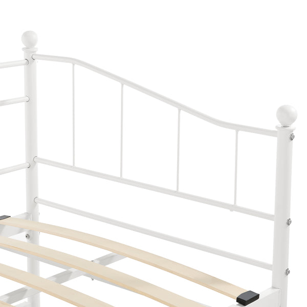 Kovová postel Arjeplog 90x200 cm do 150 kg různé barvy en.casa