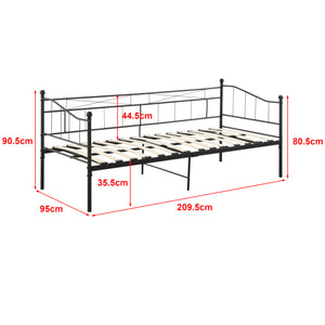 Kovová postel Arjeplog 90x200cm s matrací různé barvy en.casa