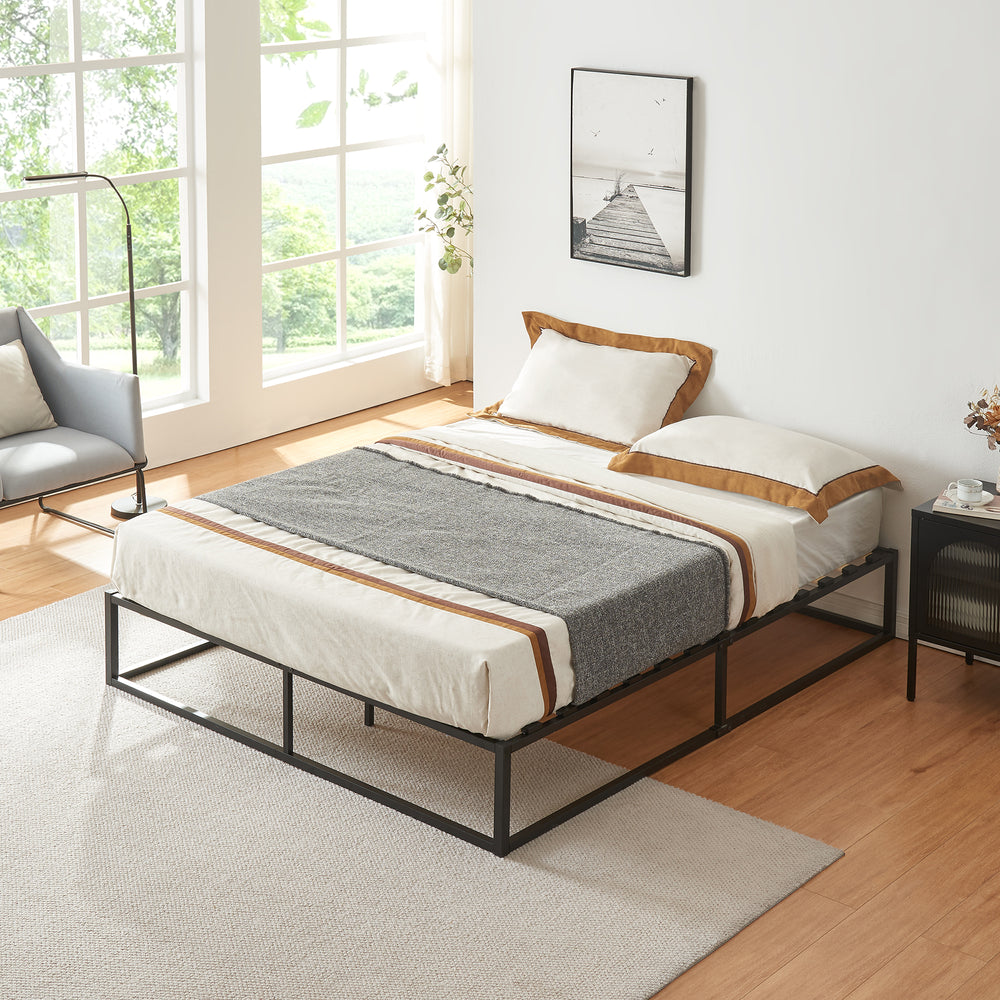 Metallbett Kreta mit Kaltschaummatratze in versch. Farben und Größen [en.casa] - premiumXL