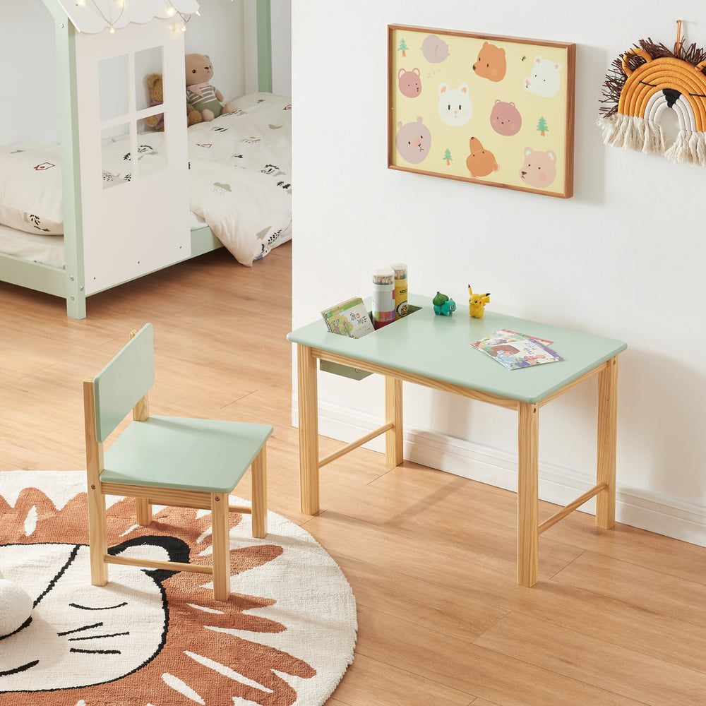 Dětský psací stůl se židlí Skjåk [en.casa]