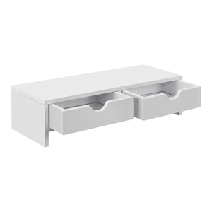 Stojan na monitor Mänttä se 2 zásuvkami 50x18x13cm v různých barvách [en.casa]