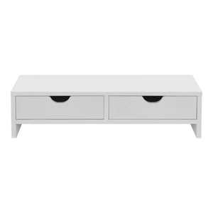 Stojan na monitor Mänttä se 2 zásuvkami 50x18x13cm v různých barvách [en.casa]