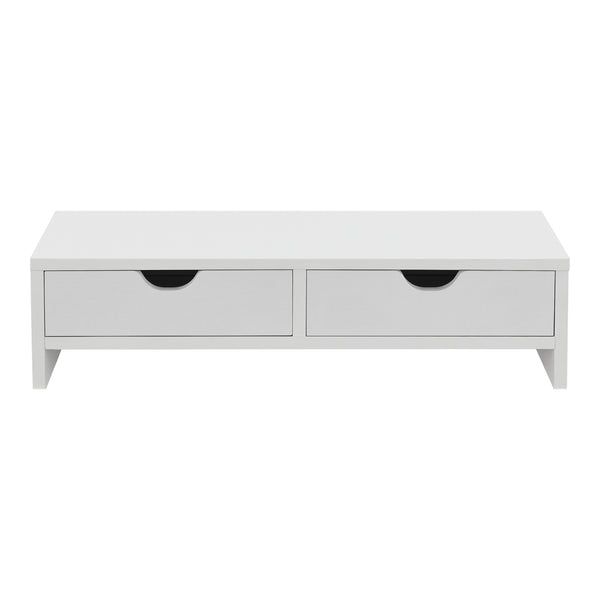 Stojan na monitor Mänttä se 2 zásuvkami 50x18x13cm v různých barvách [en.casa]